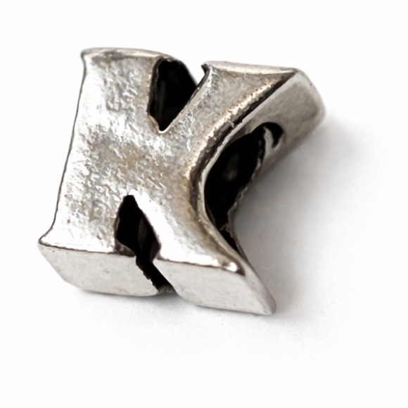 Pandora Jewelry - Pandora Chunky Letter K Charm Sterling Silver Initial Bead Pendant